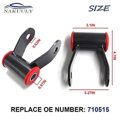 1-1.5″ Rear Lift Shackle Kit Compatible with 1988-2018 Chevy Silverado 1500 &