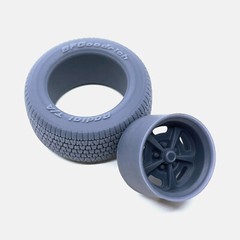 1/24 Resin 15 inch Magnum 500 Wheels, BFGoodrich Radial T/A Tires, and Brake Set