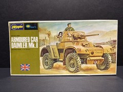 1/72 Scale British WWII Armored Car, Daimler MK 1 Hasegawa Mini Craft