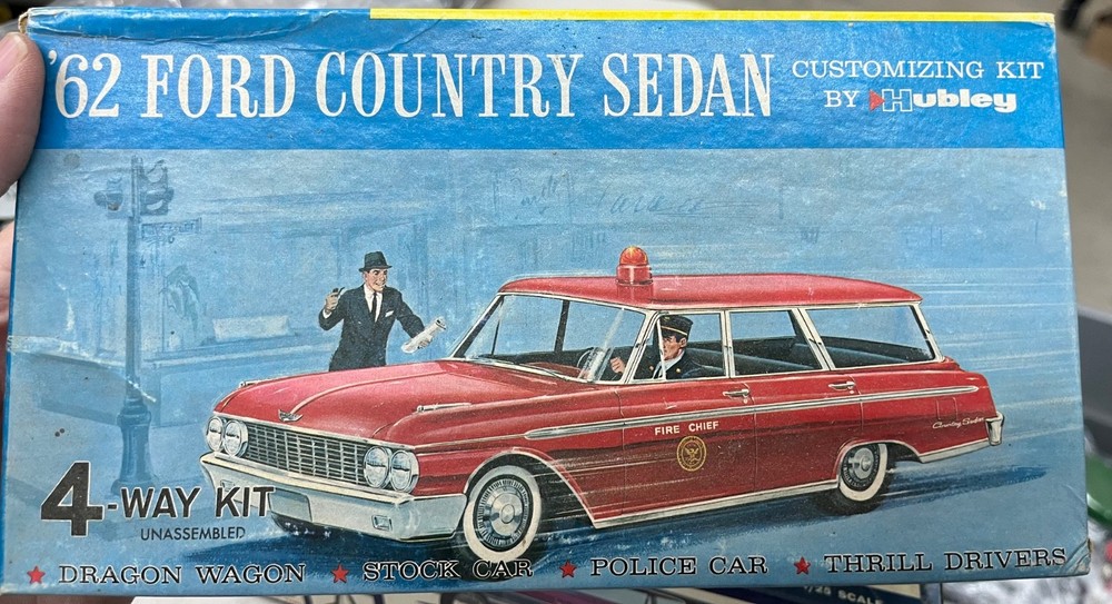 Hubley 163k 1962 Ford Country Sedan Station Wagon Vintage 1/25 McM KIT