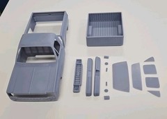 ABS-LIKE RESIN 3D PRINTED 1/25 1974 CHEVROLET C10 SHORT BED FLEETSIDE BODY