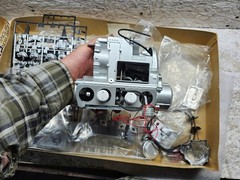 Entex 1970s Honda C750 Four Engine 1/3 Scale 750 Model Kit partially built