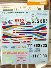 HELLER 1/24 Scale Peugeot 905 EV 1 BIS – LeMans Winner + Shunko Decals