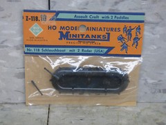 Roco Minitanks (NEW) 1/87 WWII US Rubber Assault Craft W/2 Paddles Lot #6173K