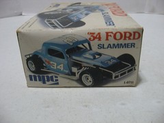 Parts Only- MPC 1934 Ford Coupe Slammer Race Car 1/25 Scale Model Kit #1-0711