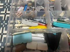 PLASTIC CAR MODEL 1/24TH SCALE MISC SPARE PARTS READY FOR NEW OWNER LARGE LOT!