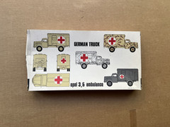 ESCI German Truck Opel 3,6 Ambulance 1/72 Scale Kit #8035 Open Box Complete kit