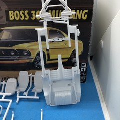 69 Boss 302 Mustang Chassis & Interior PTS W Instructions 1:25 LBR Model Parts
