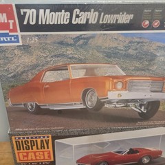 AMT Ertl 8271 1/25 Scale ’70 Chevy Monte Carlo Lowrider Kit W/ Display Case