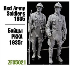 135 Red Army Soldiers, 1935 (2 Figures) Zebrano ZF35021 RESIN Model Kit