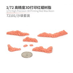 1/72 Diorama WWII Military Supplies Sandbag Wall Trench Bunker Scene Display DIY
