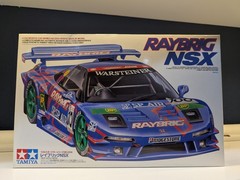 TAMIYA RAYBRIG NSX 1/24 SCALE SPORT CAR SERIES NO. 204 PLASTIC MODEL KIT
