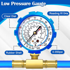 Refrigerator Freon Recharge Hose Kit-R134A R12 R22 Fridge Recharge Tool Kit with