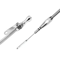 Compatible with Ford Engine Oil Dipstick, Billet Handle, 260-289-302, Silver