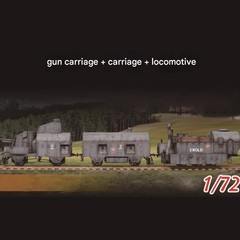1/72 Polish Around Armored Train PP2 Brave “Smialy” Assembly Model Building Kit