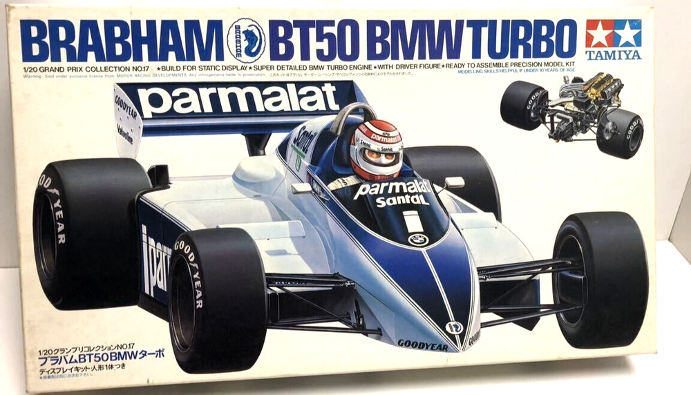 Tamiya 1/20 Brabham BT50 BMW Turbo #1 Nelson Piquet Plastic Model Kit