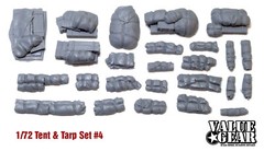 1/72 Scale Resin Tent, Tarp & Crates Stowage Set #4 – Value Gear Resin Stowage