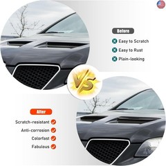 ABS Car Front Hood Vents fits Exterior Decoration Accessories Compatible with