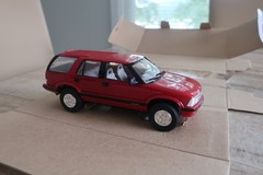 Vintage ERTL 1995 Chevrolet S10 Blazer Apple Red Plastic Dealer Promo Model NOS