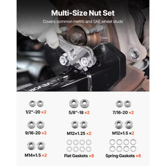 Wheel Bearing Hub Removal Tool Kit, Fits 5/6/8 Lug Hubs Universal Wheel Hub Pull