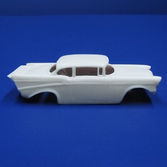 JFSL55 Jimmy Flintstone H:O scale 1957 Chevy Sedan outlaw slot car body