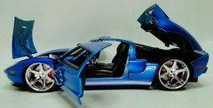 Ford GT40 Race Car Classic Custom Built Concept 18 Model 12 Carousel Blue 1:24