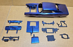 1968 Dodge Charger R/T PAINTED BODY SHELL & MORE 1:25 Revell NEW Model PARTS