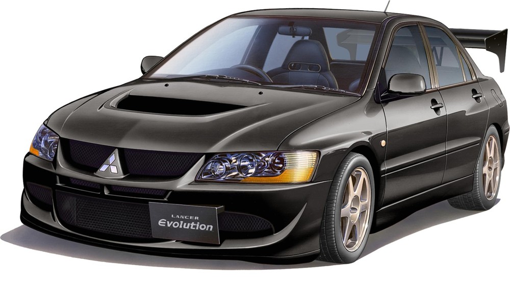 1/24 inch up No.322 Mitsubishi Lancer Evolution VIII GSR (with GT-W wing) plasti