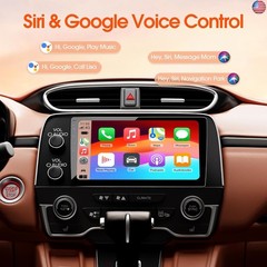 Double Din Car Stereo, 10.1″ HD Touchscreen with Wireless Apple Carplay &