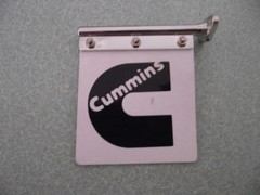 C Cummins TAMIYA 1/14 SCALE MUD FLAP VINYL DIE CUT DECALS 1:14