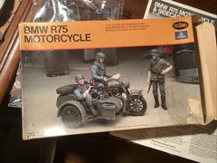 BMW R75 Motorcycle & Sidecar,1/35 Scale,Testors Model Kit