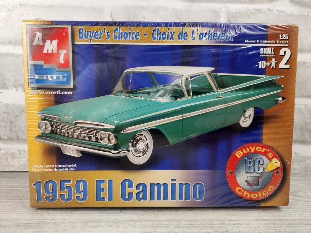 AMT Buyer’s Choice 1959 Chevrolet El Camino 1:25 Scale Model Kit Sealed 31557