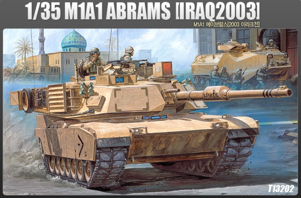 ACADEMY 1/35 M1A1 Abrams Iraq 2003 Tank plastic model Kit #13202