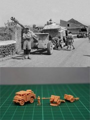1/144 WWII British CMP FAT & 25pdr Gun (fine detail) Resin kit (#BRT611)