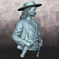 1/10 Scale Die-Cast Resin Bust Model Kit Wild West Cowboy Man Statue Unassemb…