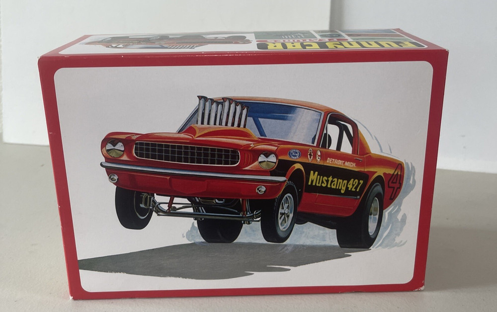 AMT FUNNY CAR MUSTANG GT 427 RETRO DELUXE KIT AMT 888/12 = OPEN BOX SEALED BAGS