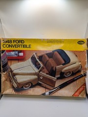 Testors 105 Scale 1/25 1948 Ford Convertible Open Box Instructions Included