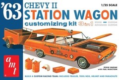 ’63 Chevy II Station Wagon Customizing Kit 3 n 1 AMT 1/25