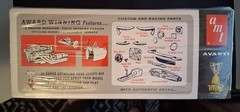 1:25 Vintage AMT 1964 Studebaker Avanti 3 in 1 kit molded in white NICE!