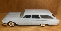 Vintage 1960 Hubley Light Blue Ford Station Wagon Dealer Promo Authentic Scale