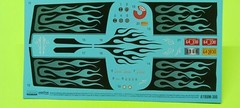 1964 Plymouth Belvedere 1/25 Decal Sheet Flames Emblem 426 Comando Model Car