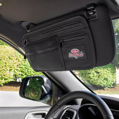 Auto Boss Visor Organizer Interior Car Accessory with Adjustable Elastic Straps