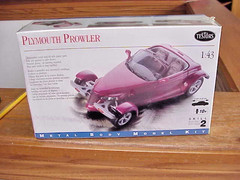 New Sealed Vintage 1998 Tester’s Metal Body Model Kit Plymouth Prowler 1:43 #136