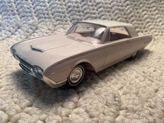 Lot Of 2 Vintage AMT 1/25 Ford Thunderbird Promo Car Models 1962 & 64 Coupes