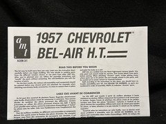 AMT 1957 Chevy Bel Air Model Car Parts – See Description.