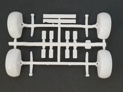 TRAILER AXLE BEAMS FENDERS SPRINGS from 53 Ford F100 Hauler AMT 1:25 Model Kit