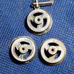 🌟 3 Spoke Custom Wheels 1:25 or 1:24 Scale 1000s Model Car Parts 4 Sale