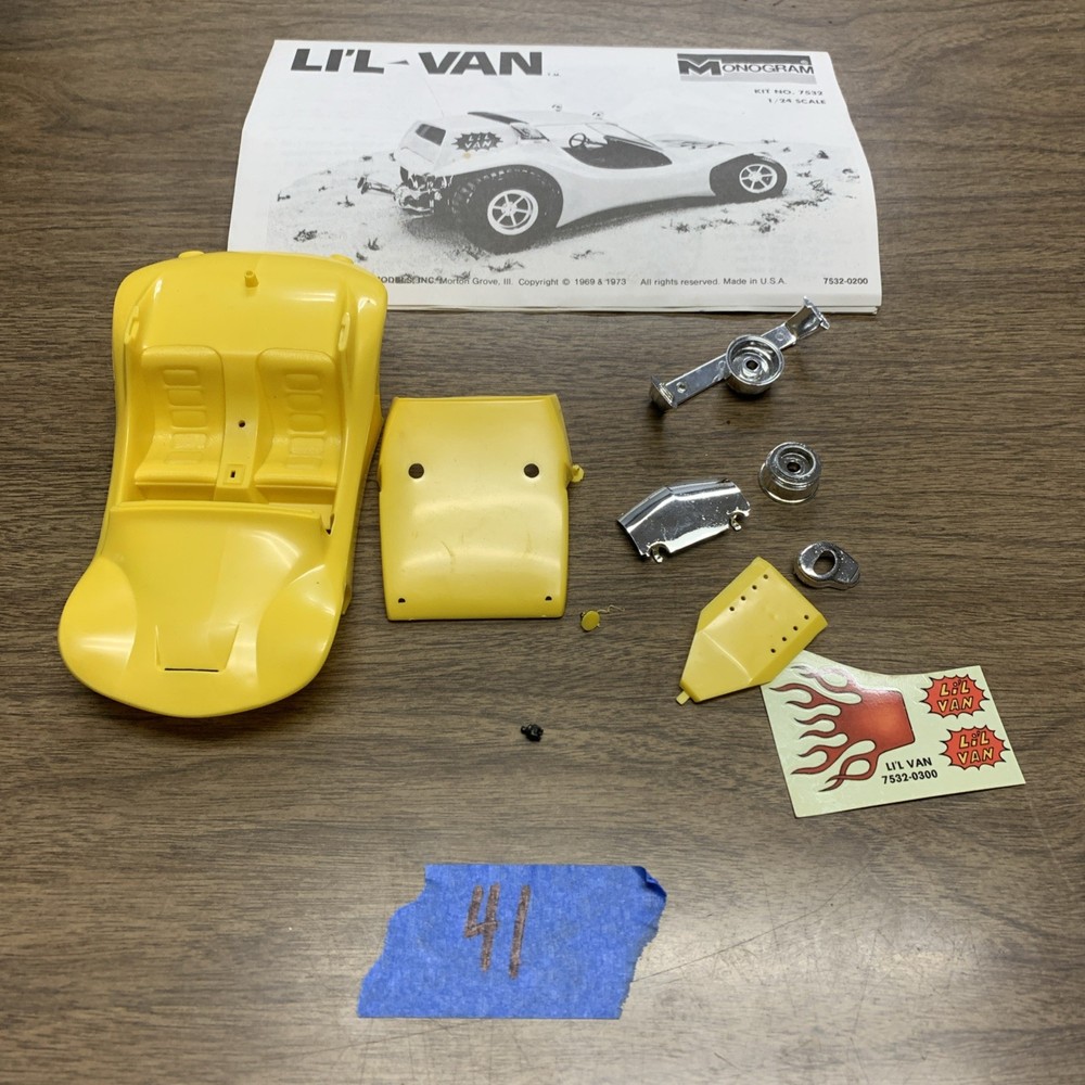 MONOGRAM TOM DANIEL LI’L VAN CUSTOM ROD MODEL KIT *BODY-ROOF-DECALS-PARTS*