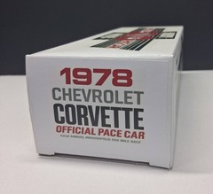 1978 Chevy Corvette Indy 500 Pace Car Custom Made Promo Model BOX ONLY NO CAR