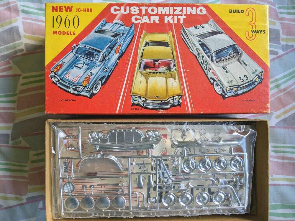 *RARE! *VINTAGE *ORIGINAL JOHAN 1960 DESOTO ADVENTURER Model Kit *SEALED BAGS”!